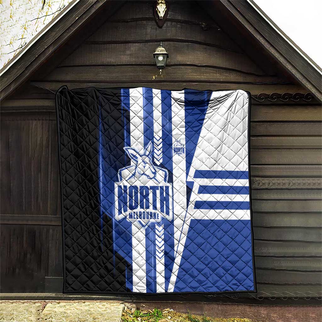 North Melbourne Kangaroos Quilt Modern Geometric Sports Graphic Style
