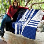 North Melbourne Kangaroos Quilt Modern Geometric Sports Graphic Style