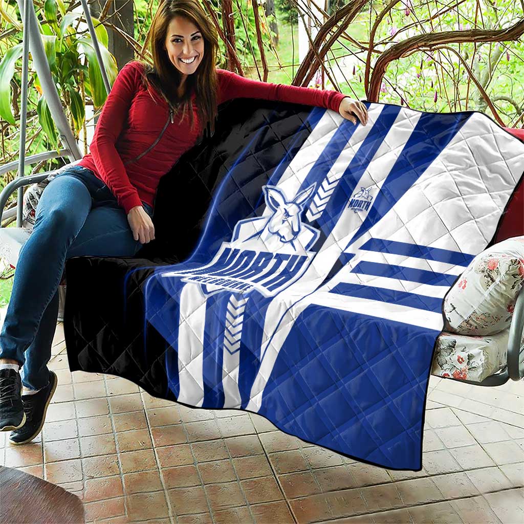 North Melbourne Kangaroos Quilt Modern Geometric Sports Graphic Style