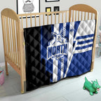 North Melbourne Kangaroos Quilt Modern Geometric Sports Graphic Style