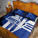 North Melbourne Kangaroos Quilt Bed Set Modern Geometric Sports Graphic Style