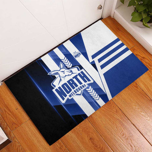 North Melbourne Kangaroos Rubber Doormat Modern Geometric Sports Graphic Style