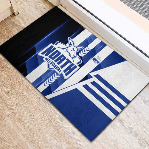 North Melbourne Kangaroos Rubber Doormat Modern Geometric Sports Graphic Style