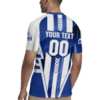 Personalized North Melbourne Kangaroos Rugby Jersey Modern Geometric Sports Graphic Style