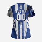 Personalized North Melbourne Kangaroos Scrub Top Modern Geometric Sports Graphic Style