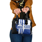 North Melbourne Kangaroos Shoulder Handbag Modern Geometric Sports Graphic Style