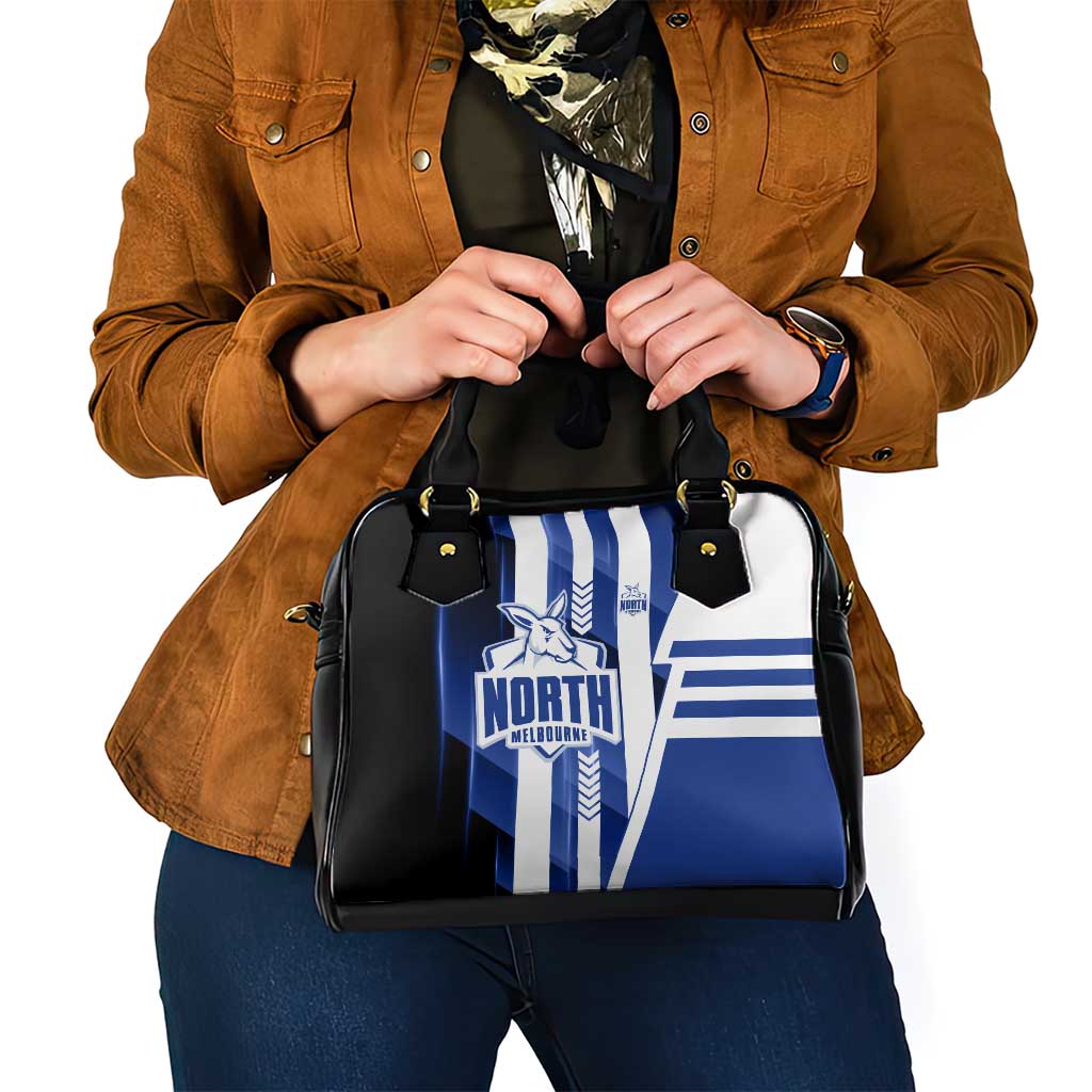 North Melbourne Kangaroos Shoulder Handbag Modern Geometric Sports Graphic Style