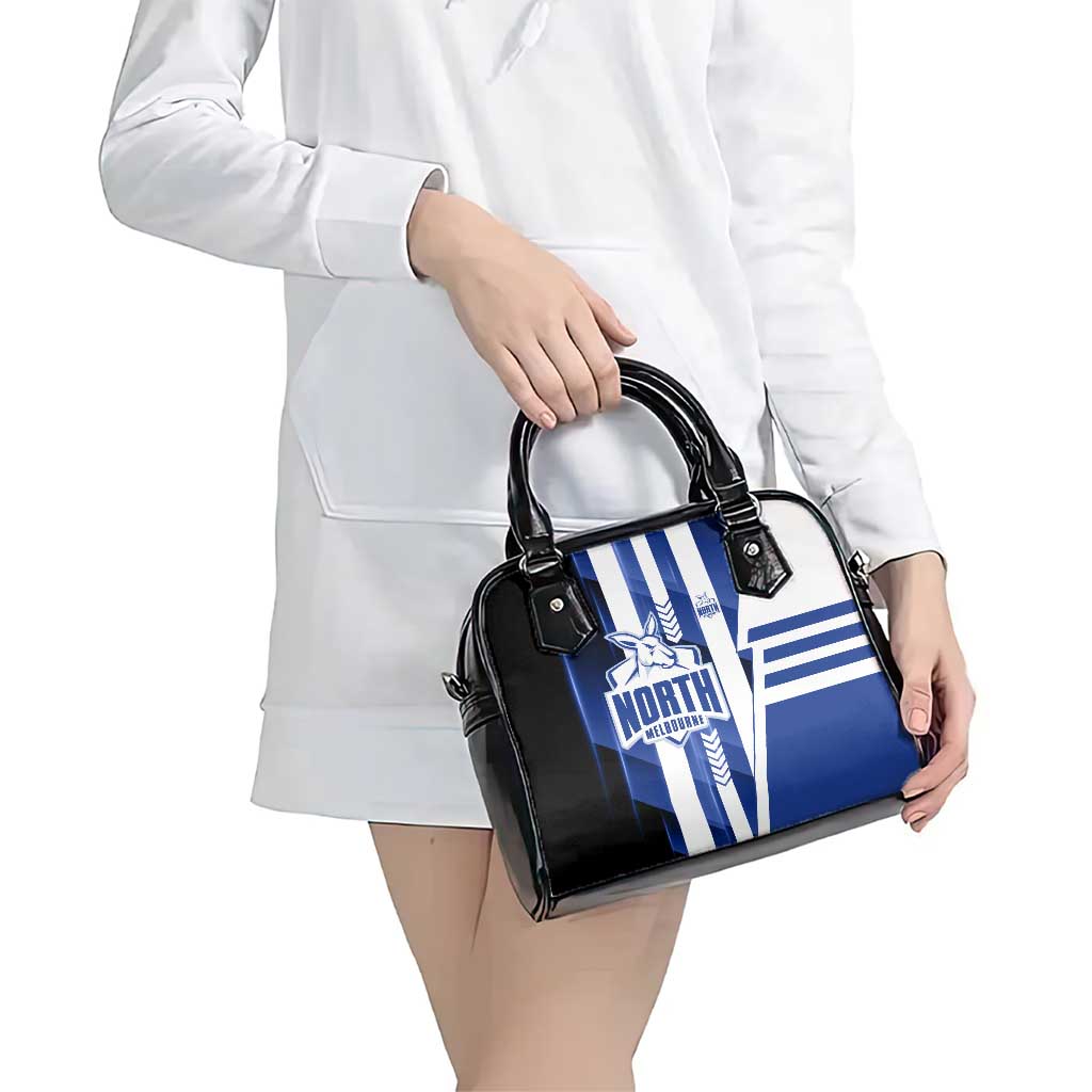 North Melbourne Kangaroos Shoulder Handbag Modern Geometric Sports Graphic Style
