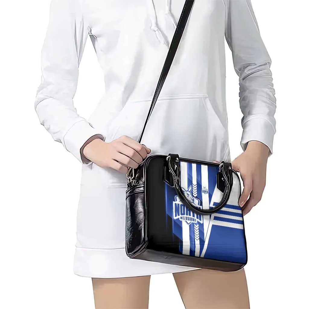 North Melbourne Kangaroos Shoulder Handbag Modern Geometric Sports Graphic Style