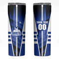 Personalized North Melbourne Kangaroos Skinny Tumbler Modern Geometric Sports Graphic Style