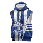 Personalized North Melbourne Kangaroos Sleeveless Hoodie Modern Geometric Sports Graphic Style