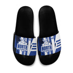 North Melbourne Kangaroos Slide Sandals Modern Geometric Sports Graphic Style