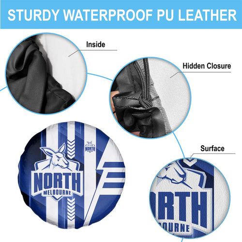 North Melbourne Kangaroos Spare Tire Cover Modern Geometric Sports Graphic Style