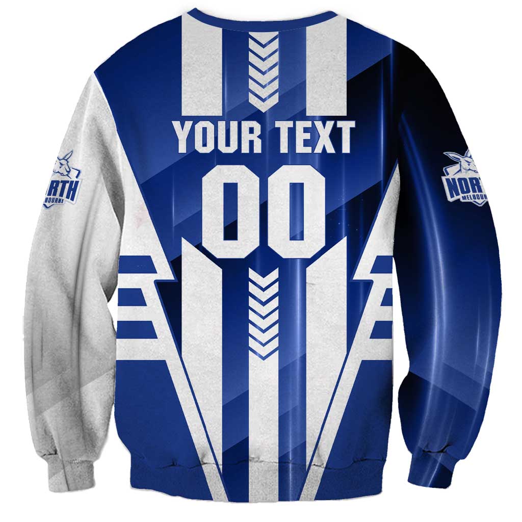 Personalized North Melbourne Kangaroos Sweatshirt Modern Geometric Sports Graphic Style