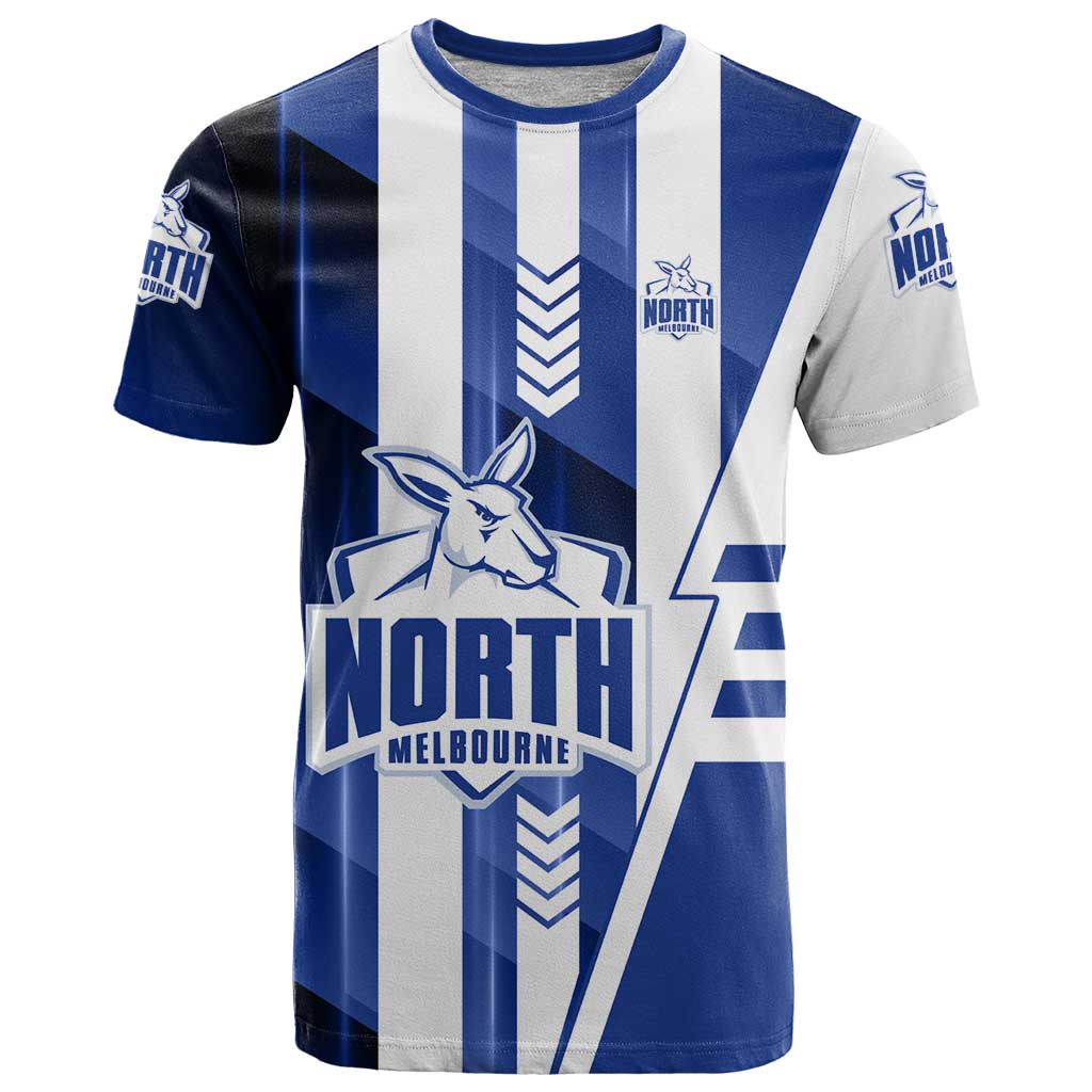 Personalized North Melbourne Kangaroos T Shirt Modern Geometric Sports Graphic Style