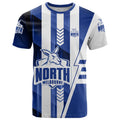 Personalized North Melbourne Kangaroos T Shirt Modern Geometric Sports Graphic Style