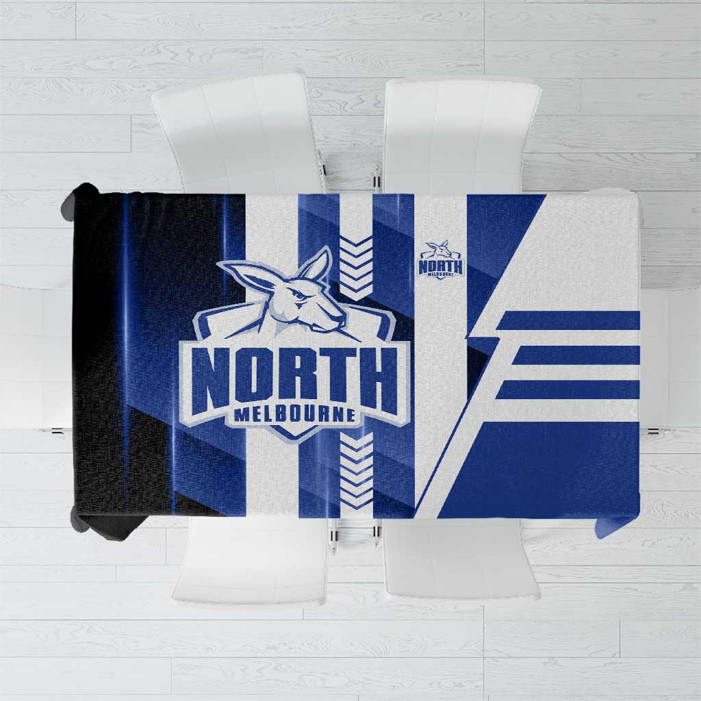 North Melbourne Kangaroos Tablecloth Modern Geometric Sports Graphic Style