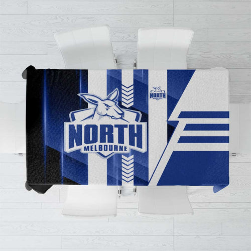 North Melbourne Kangaroos Tablecloth Modern Geometric Sports Graphic Style