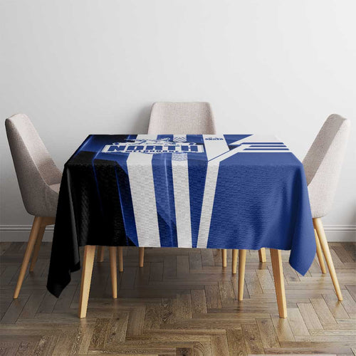 North Melbourne Kangaroos Tablecloth Modern Geometric Sports Graphic Style