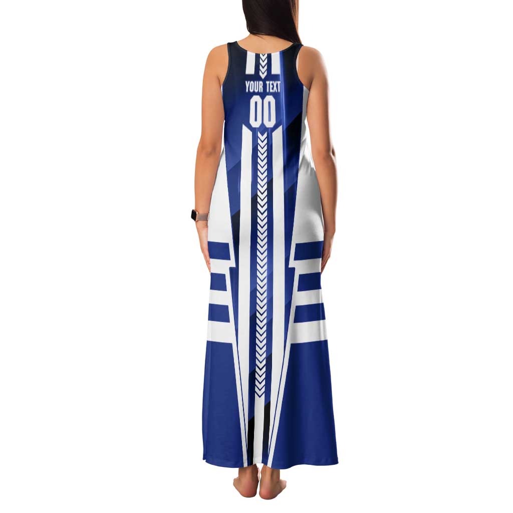 Personalized North Melbourne Kangaroos Tank Maxi Dress Modern Geometric Sports Graphic Style