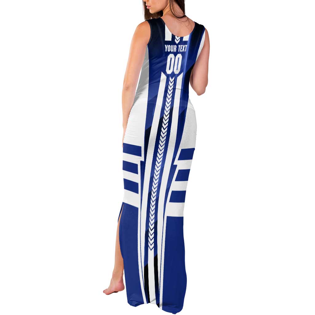 Personalized North Melbourne Kangaroos Tank Maxi Dress Modern Geometric Sports Graphic Style