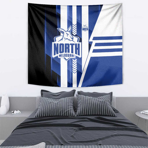 North Melbourne Kangaroos Tapestry Modern Geometric Sports Graphic Style