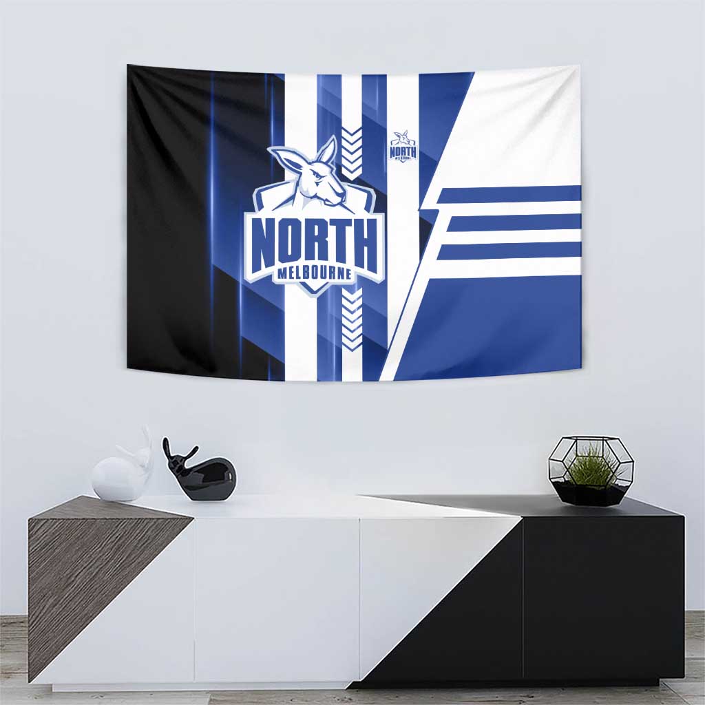North Melbourne Kangaroos Tapestry Modern Geometric Sports Graphic Style