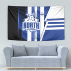 North Melbourne Kangaroos Tapestry Modern Geometric Sports Graphic Style