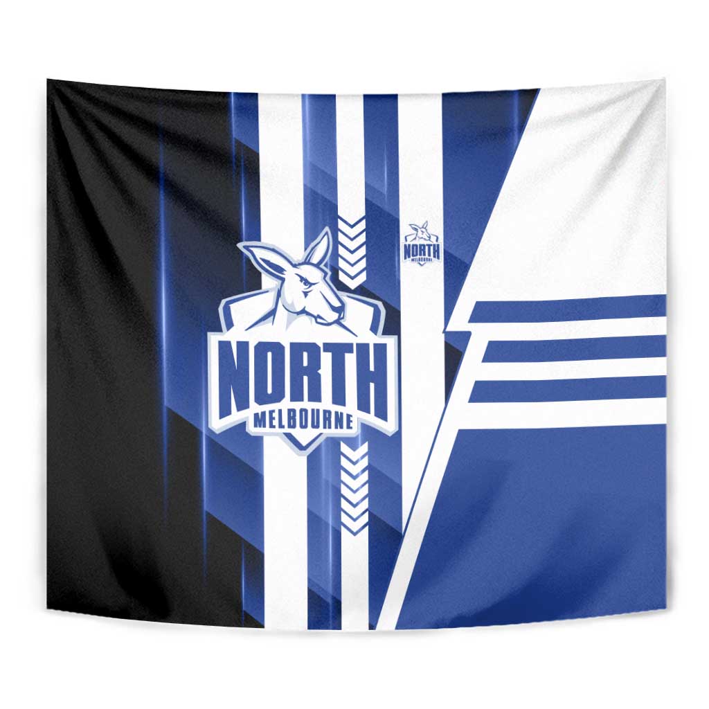 North Melbourne Kangaroos Tapestry Modern Geometric Sports Graphic Style