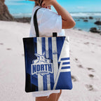 North Melbourne Kangaroos Tote Bag Modern Geometric Sports Graphic Style
