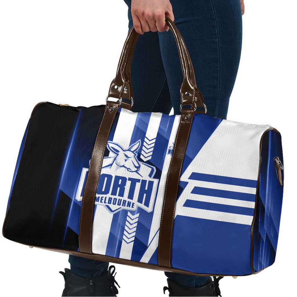 North Melbourne Kangaroos Travel Bag Modern Geometric Sports Graphic Style