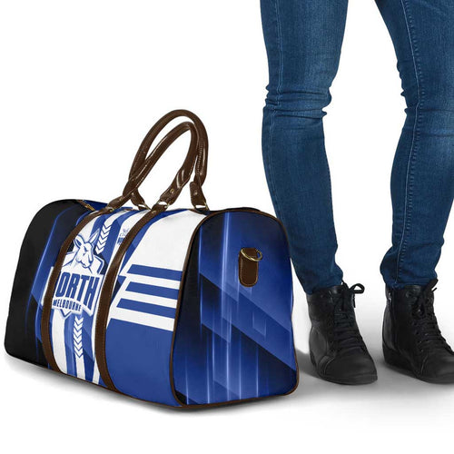 North Melbourne Kangaroos Travel Bag Modern Geometric Sports Graphic Style