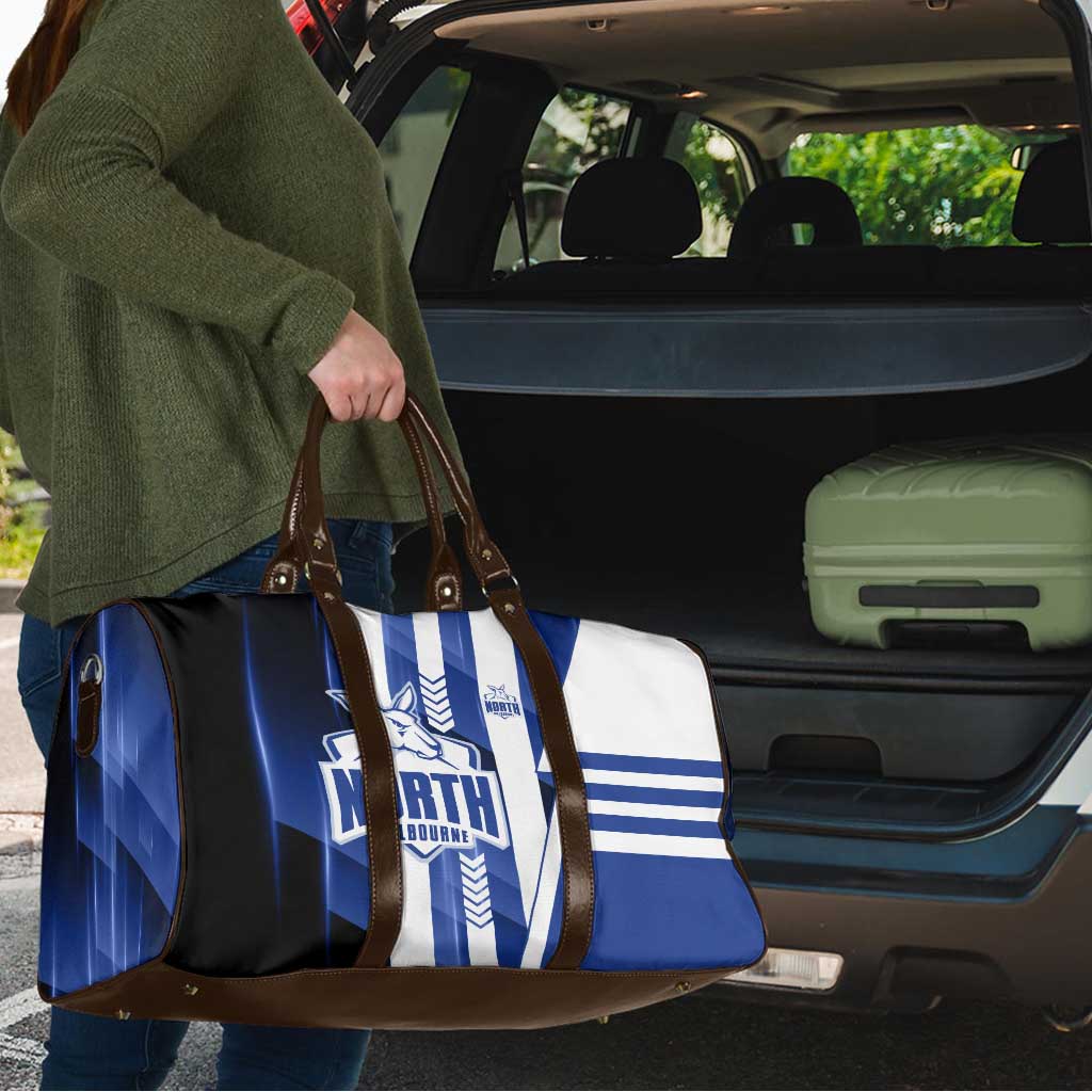 North Melbourne Kangaroos Travel Bag Modern Geometric Sports Graphic Style