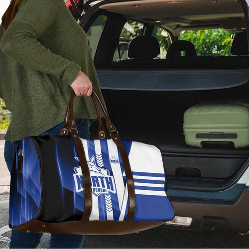 North Melbourne Kangaroos Travel Bag Modern Geometric Sports Graphic Style