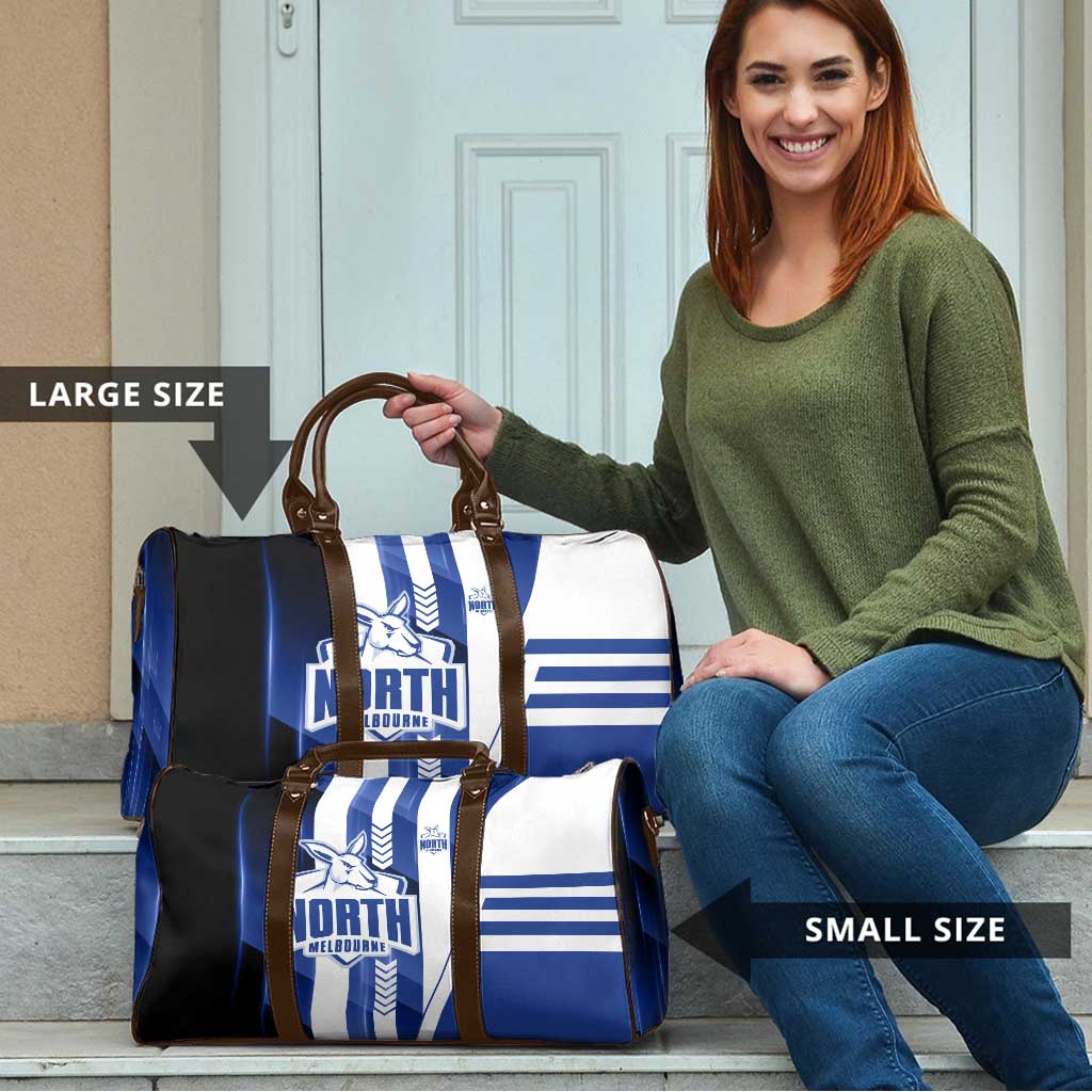 North Melbourne Kangaroos Travel Bag Modern Geometric Sports Graphic Style