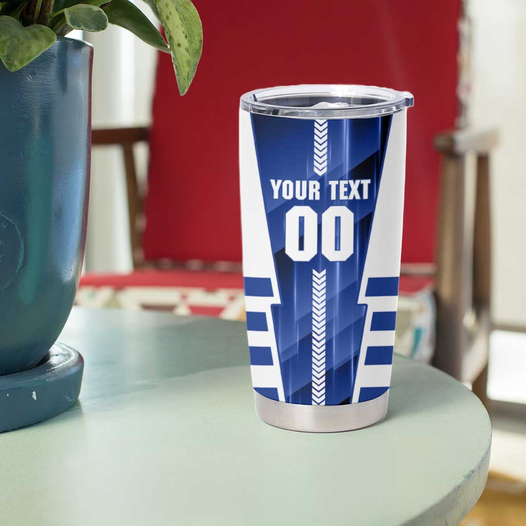 Personalized North Melbourne Kangaroos Tumbler Cup Modern Geometric Sports Graphic Style