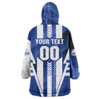 Personalized North Melbourne Kangaroos Wearable Blanket Hoodie Modern Geometric Sports Graphic Style