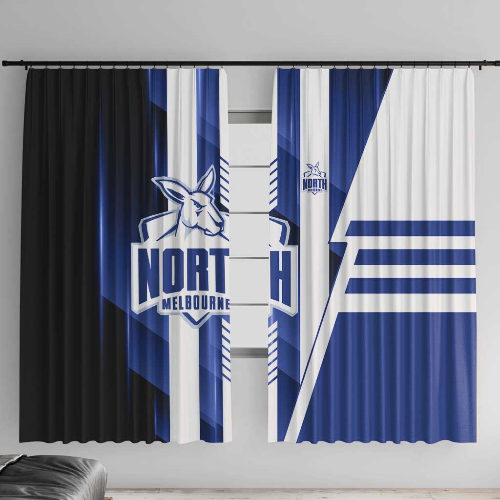 North Melbourne Kangaroos Window Curtain Modern Geometric Sports Graphic Style