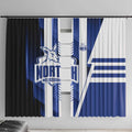 North Melbourne Kangaroos Window Curtain Modern Geometric Sports Graphic Style