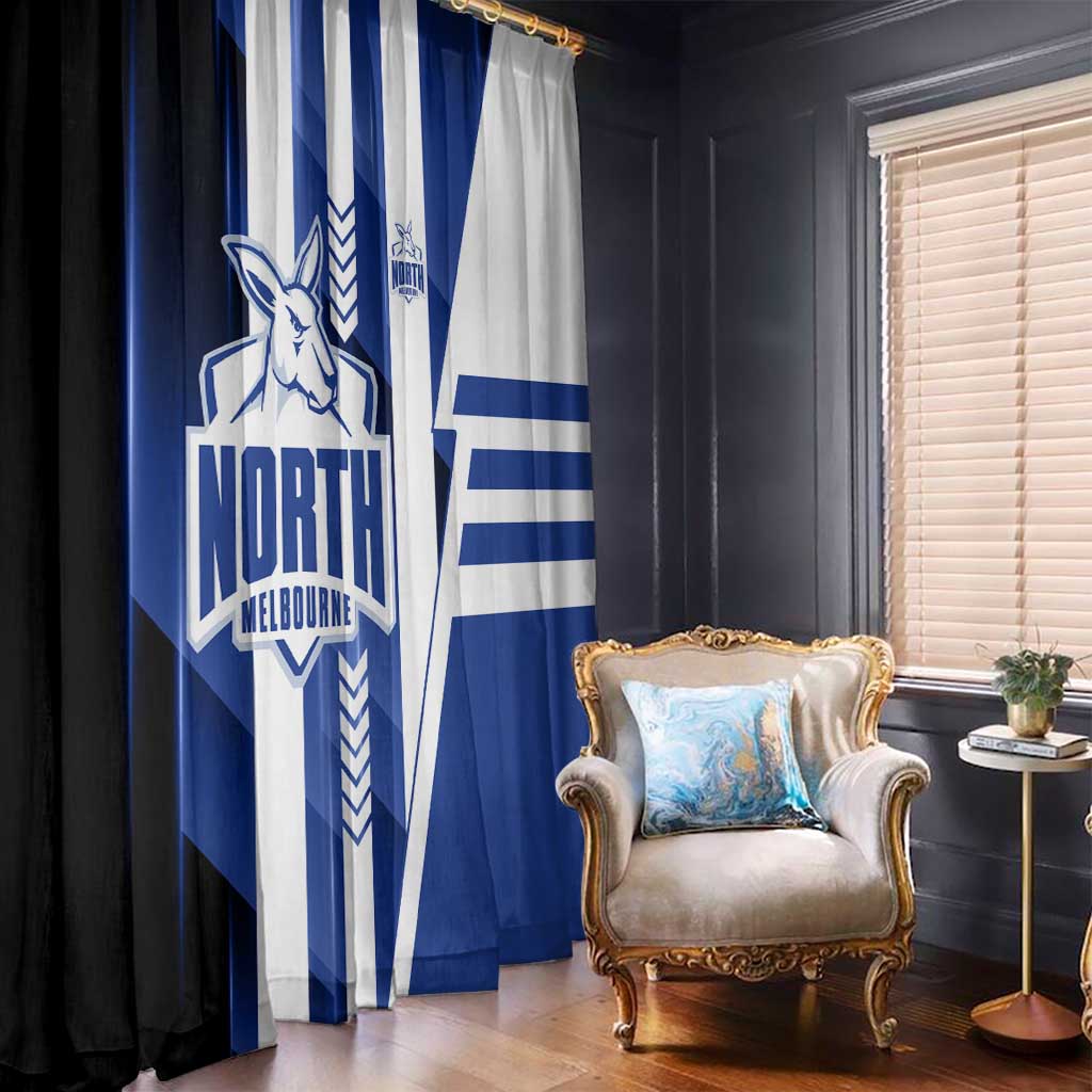 North Melbourne Kangaroos Window Curtain Modern Geometric Sports Graphic Style