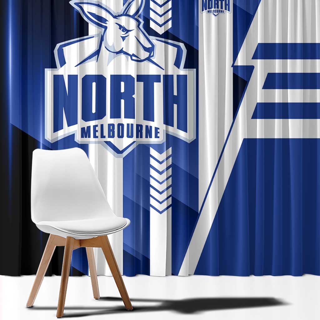 North Melbourne Kangaroos Window Curtain Modern Geometric Sports Graphic Style