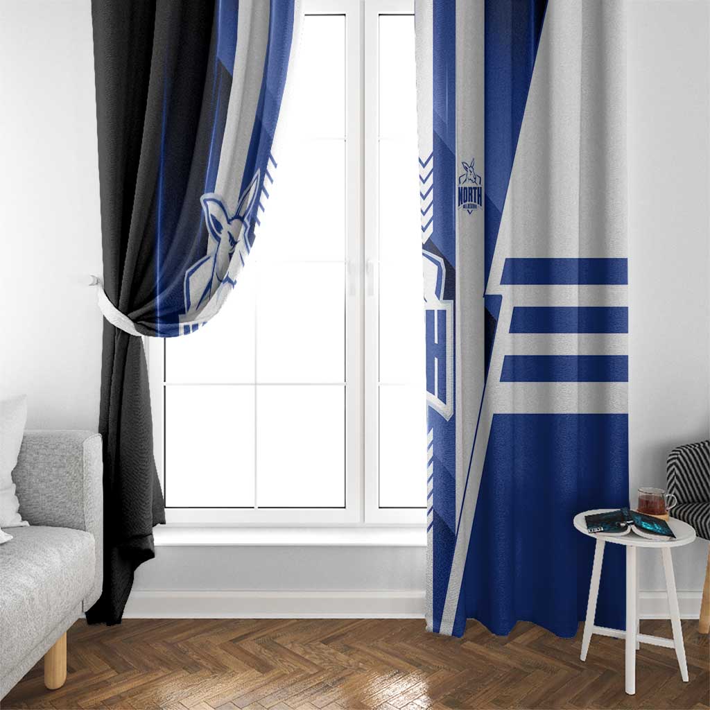 North Melbourne Kangaroos Window Curtain Modern Geometric Sports Graphic Style
