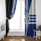 North Melbourne Kangaroos Window Curtain Modern Geometric Sports Graphic Style