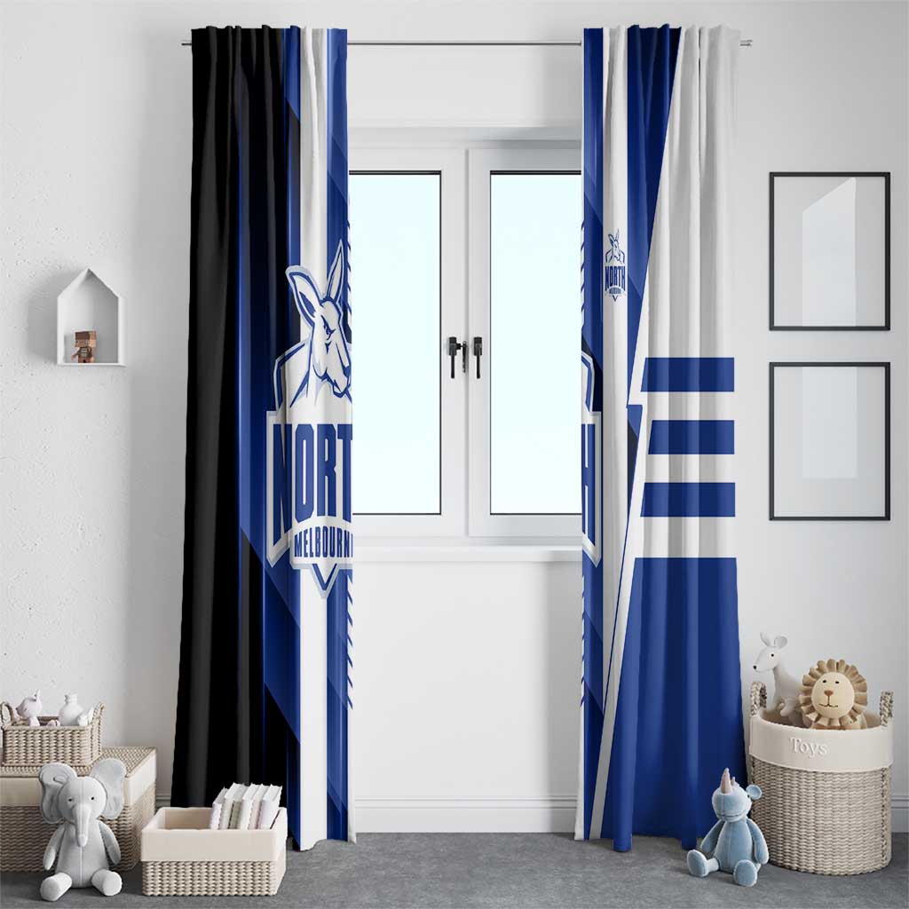 North Melbourne Kangaroos Window Curtain Modern Geometric Sports Graphic Style