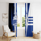 North Melbourne Kangaroos Window Curtain Modern Geometric Sports Graphic Style