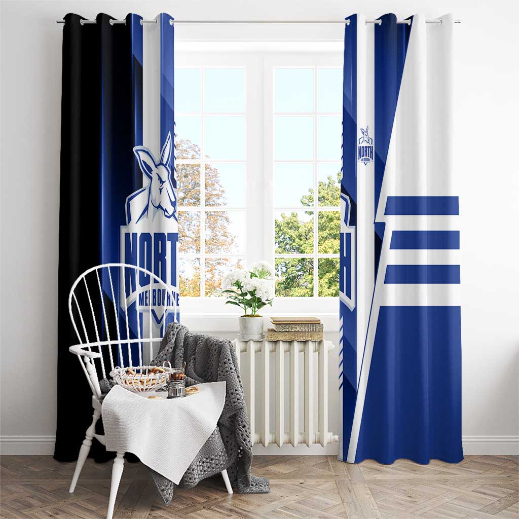 North Melbourne Kangaroos Window Curtain Modern Geometric Sports Graphic Style