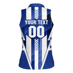 Personalized North Melbourne Kangaroos Women Sleeveless Polo Shirt Modern Geometric Sports Graphic Style