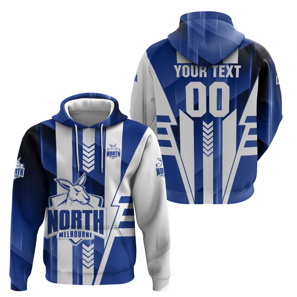 Personalized North Melbourne Kangaroos Zip Hoodie Modern Geometric Sports Graphic Style