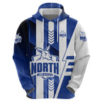 Personalized North Melbourne Kangaroos Zip Hoodie Modern Geometric Sports Graphic Style