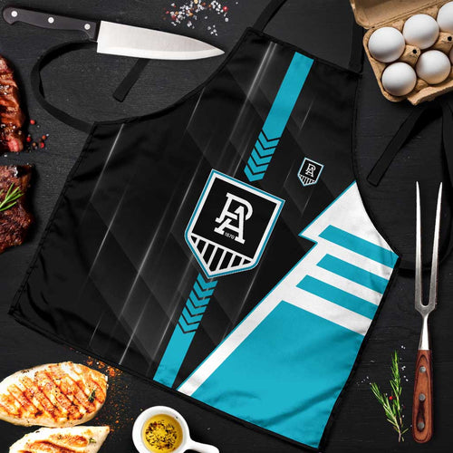 Port Adelaide Power Apron Modern Geometric Sports Graphic Style